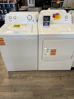Amana Washer & Dryer Set Read Description