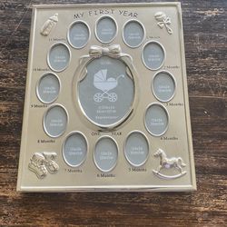 My First Year Picture Frame, Baby shower, Newborn, Kid Room, Nursery
