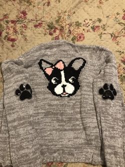 Justice size 12 gray cardigan