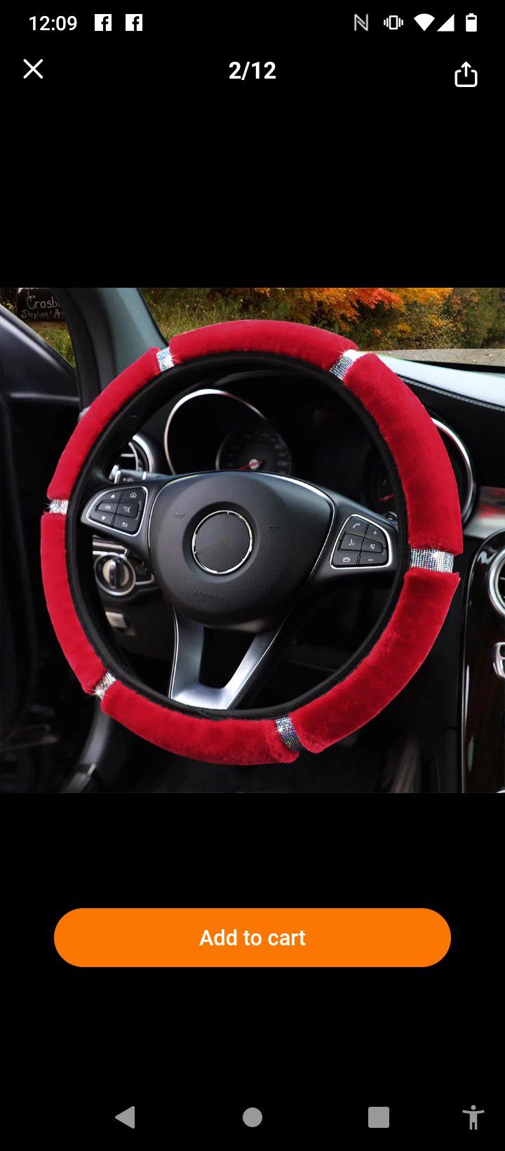 Bling Steering Wheel Cover 
