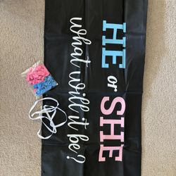 Gender Reveal Party  Banner Set 