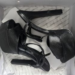 Aldo black platform heels, Size US 6.5 #heels #platformshoes  6 inch high in good condition