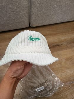 Supreme terry cordury crusher white