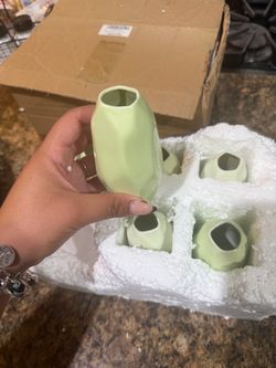 small green bud vases