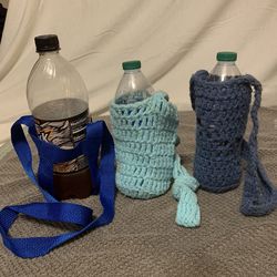 Bottle Holders 2 Knitted, 1 Nylon Velcro
