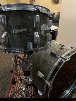 Rogers Bass Drum And Rack Tom. MFJ floor Tom