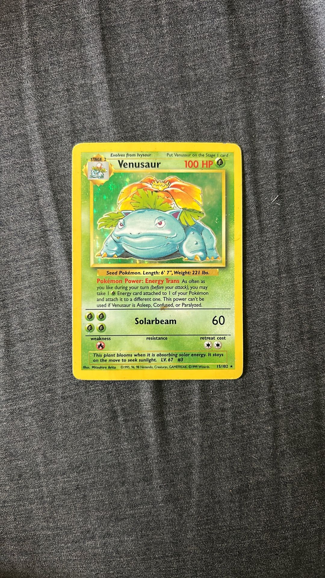 Venusaur Pokemon Card