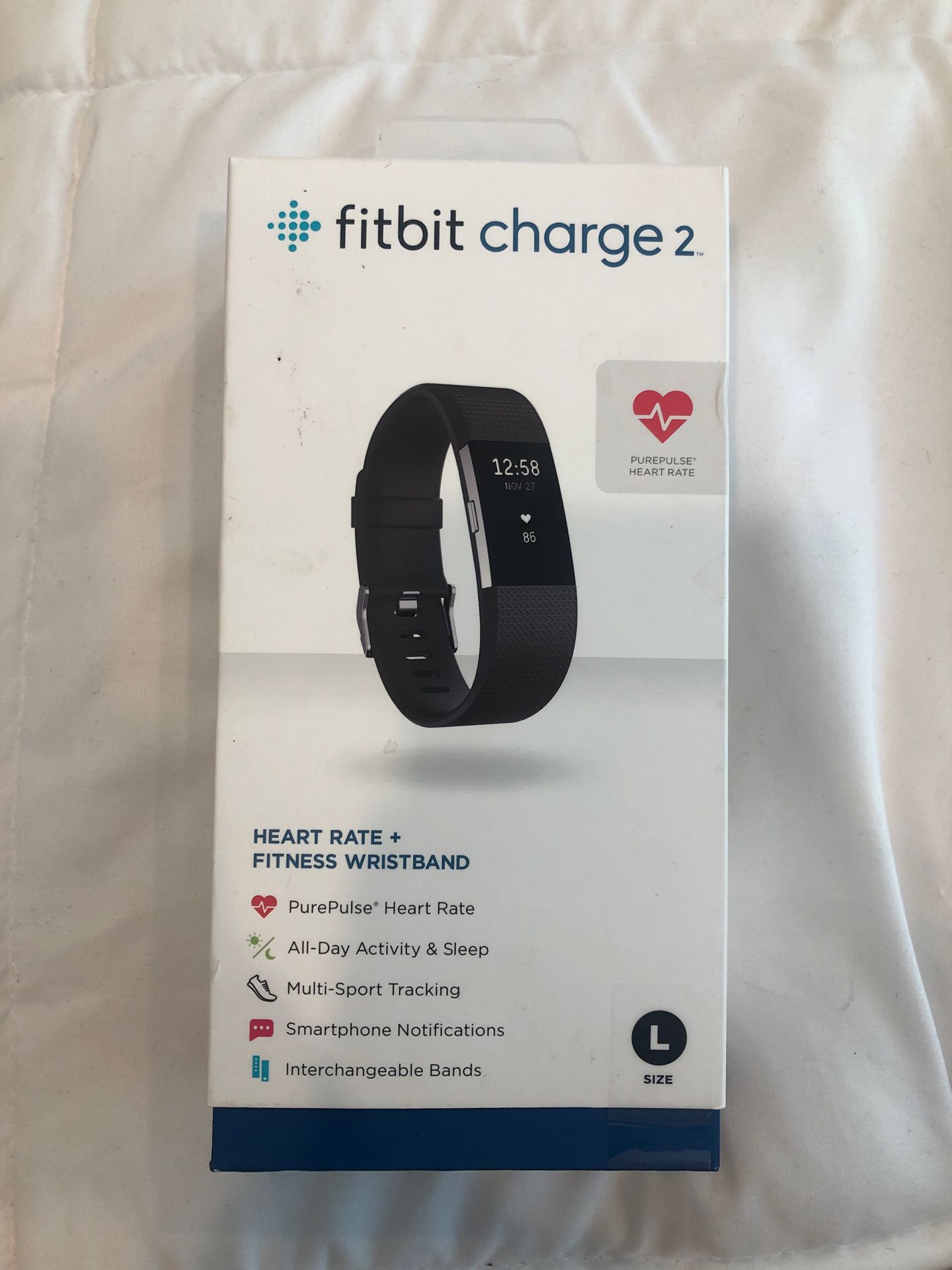 FITBIT Charge 2- was $189- Brand new/Sealed- Size L