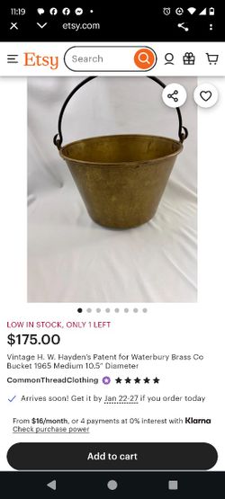 Vintage H.W. Hayden's Waterbury Brass Co.