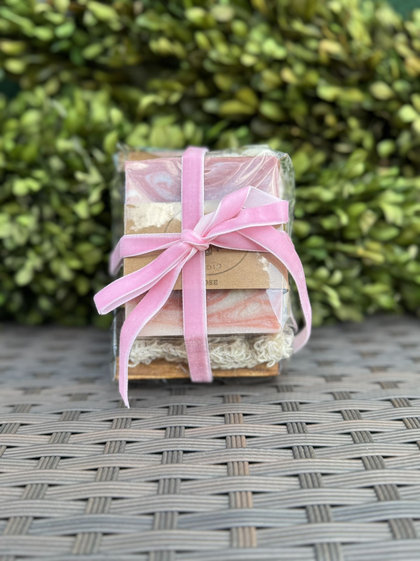 Rose Soap/bamboo Wood  Soap Tray