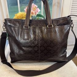 Large COACH Brief Bag with Shoulder Straps 