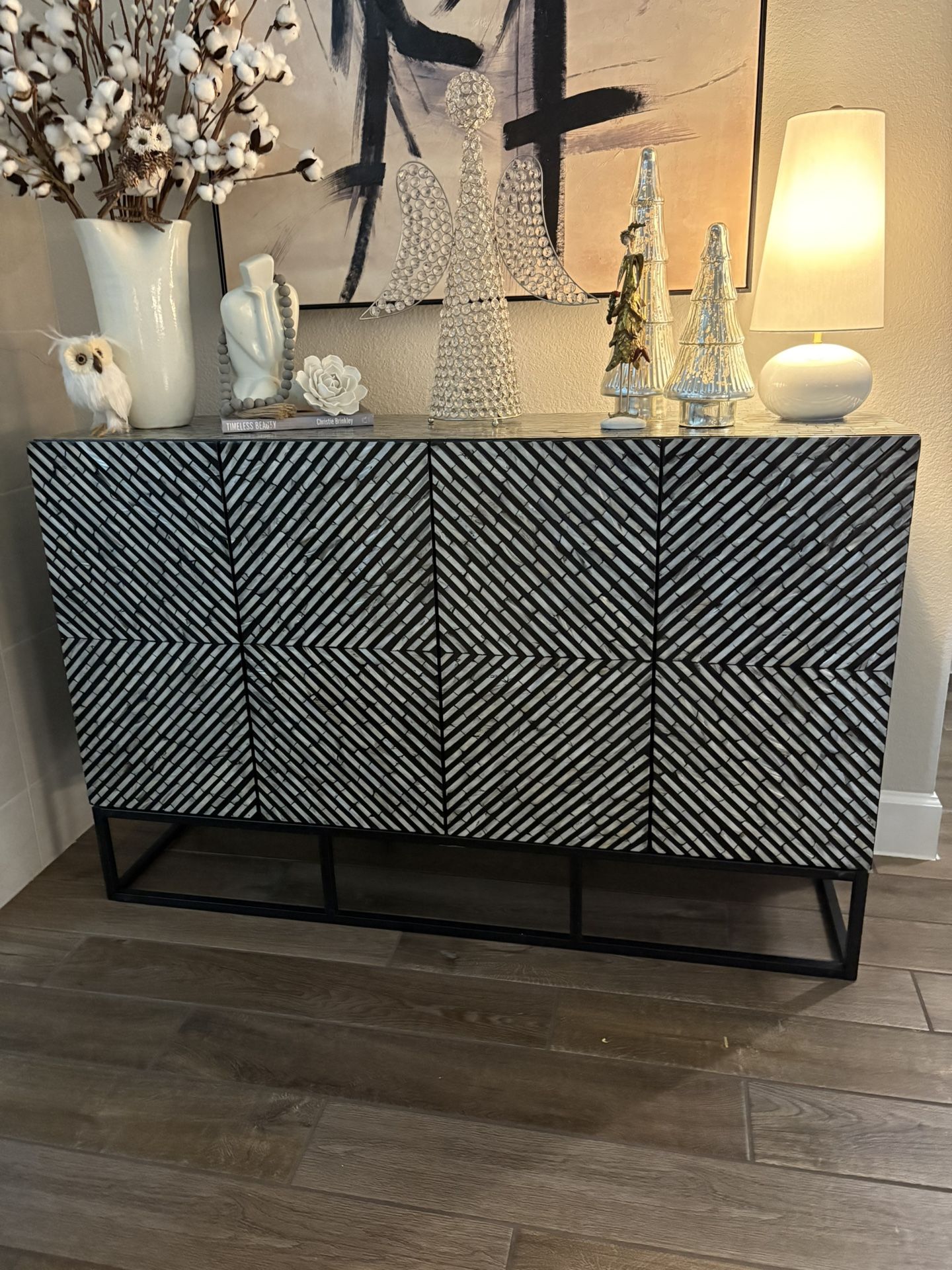 Inlaid Mother Of Pearl Cabinet