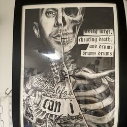 Poster of Travis Barker's book cover art for his memoir