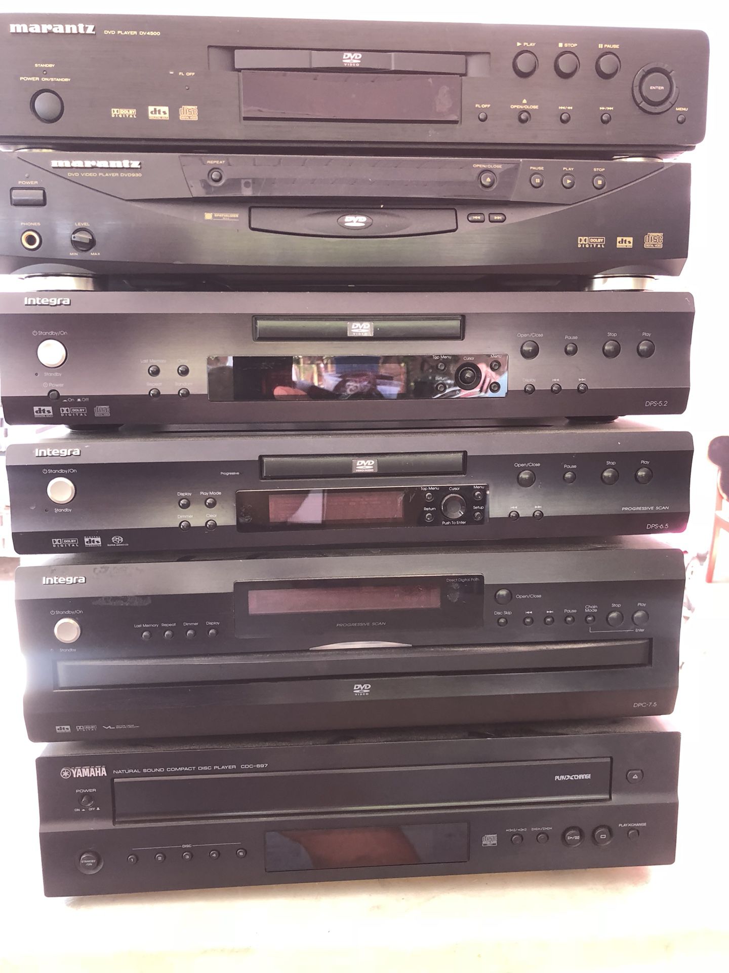 Yamaha Integra Marantz DVD players Single and Multiple Disc Player 10dls each