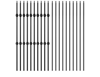 7873: New 10Pack 44'' Wrought Iron Balutser Hollow Straight Bar Metal Stair Spindles WT30 Bundle with 10Pack 44" Wrought Iron Balutser Hollow Double 