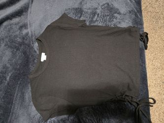 Cute black crop top