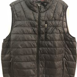 Hawke & Co Men's XL Black Down Filled Packaway Puffer Vest