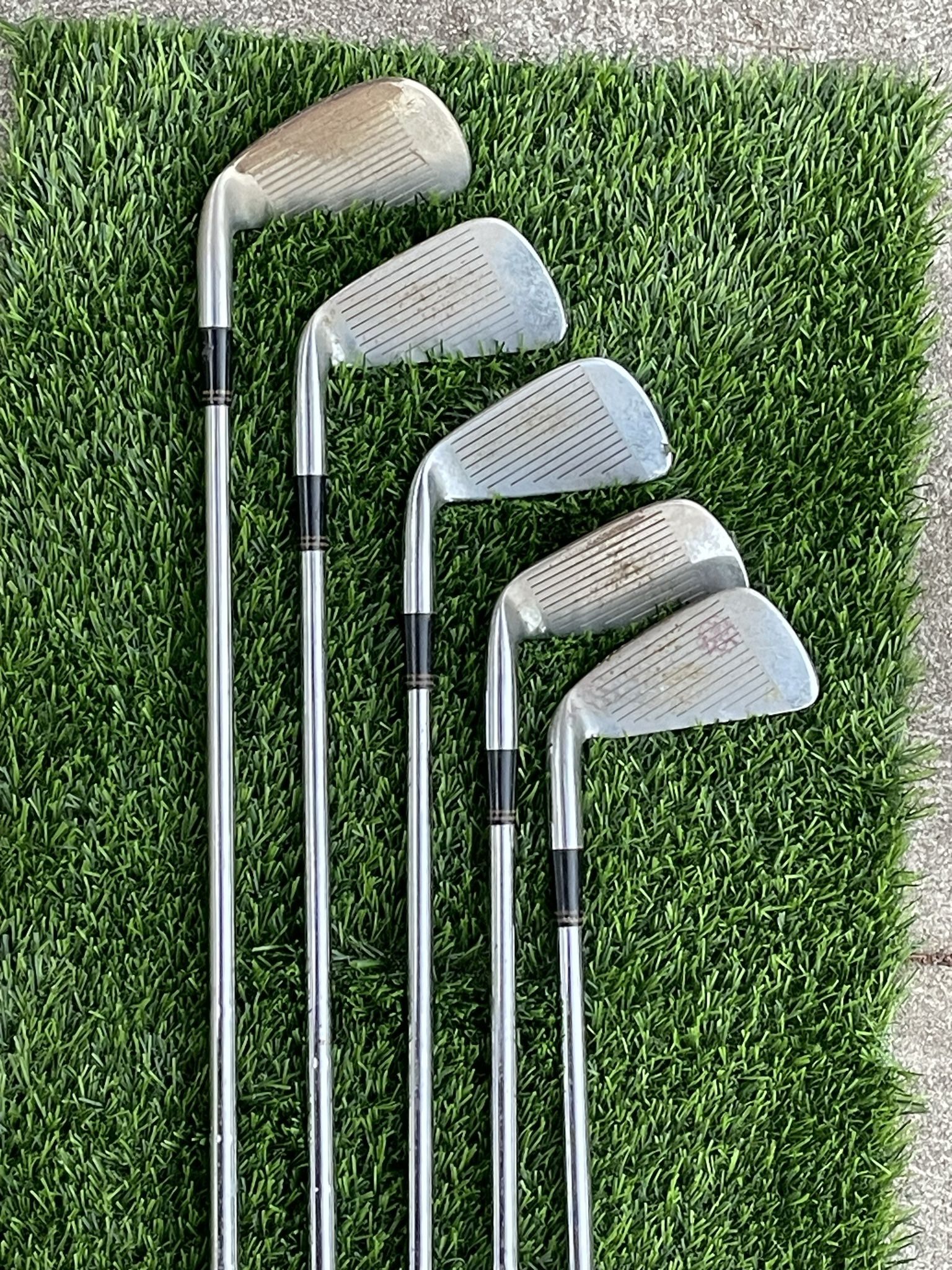 GOLF CLUBS FX RAM 3-4-6-8-8 with 100 balls and practice green- selling together not separate  FIRM PRICE in eagle rock  