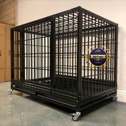 Dog Pet Cage Kennel Size 48 Xl With Grid And Tray 