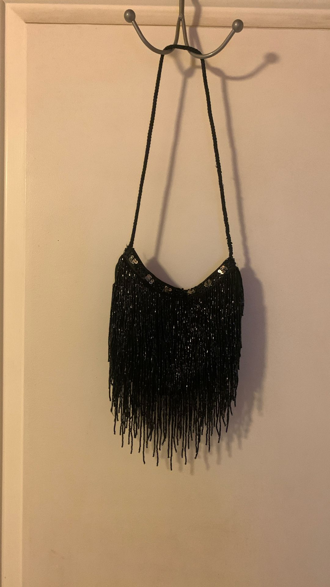 Beaded Fringe Evening Purse