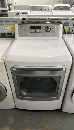 LG Front Load Dryer – Sensor Dry, Stainless Drum, White