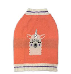 Llama dog sweater size Large