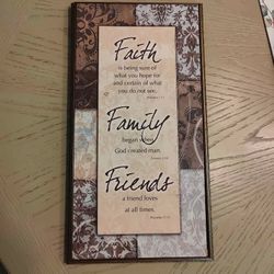 Interiors Design Faith Family Friends Wall Art