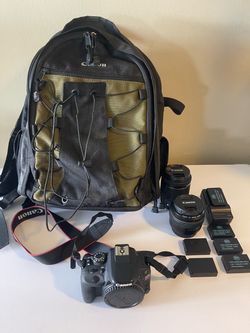 Canon SL1 DSLR Full Camera Set