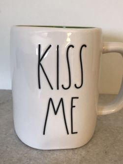 Rae Dunn Kiss Me/Shamrock St Patty’s Day Mug