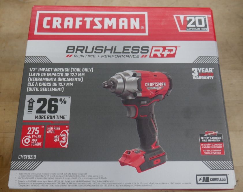 Craftsman CMCF921B Brushless Cordless Impact Wrench NEW