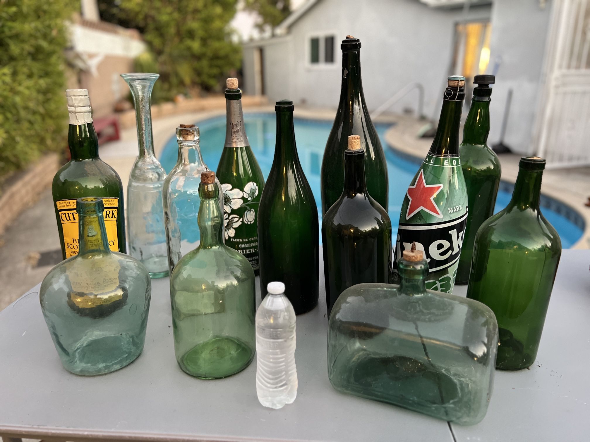 Extra Large Vintage Antique Bottle Bundle