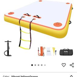 Wauffua Inflatebla  Floating Dock  8ft By 6ft 