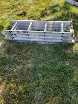 7 and 1 multi task aluminum ladder