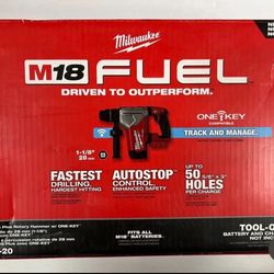 Milwaukee New 1 1/8” Rotary Hammer One Key 