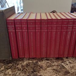 Decades Old Classic Websters Dictionary & Encyclopedia Set