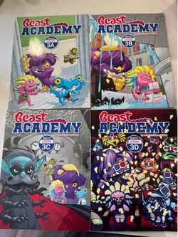 Beast Academy Math Guide Bundle 3A 3B 3C 3D