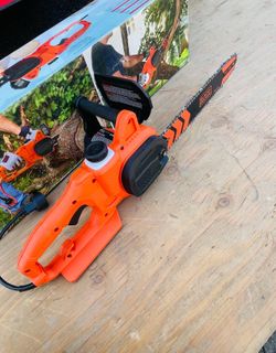 BLACK+DECKER 14 in. 8 AMP Corded Electric Rear Handle Chainsaw with Automatic Oiler