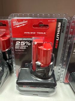 Milwaukee m12 5.0 xc battery high output