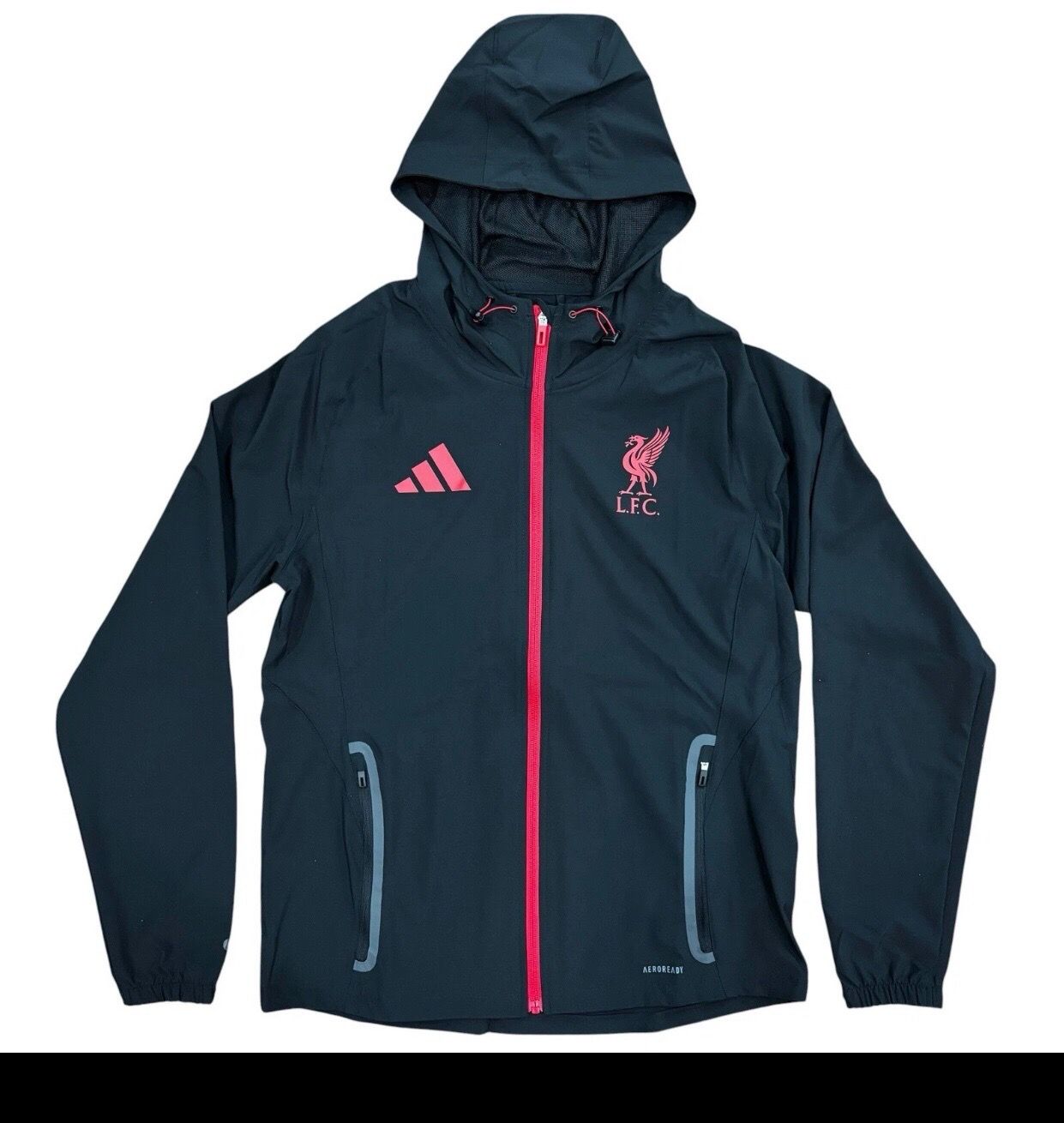Adidas Liverpool FC Tiro 25 Full Zip Tech Travel Jacket, Size Medium JZ5556 NWT