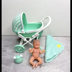 My Mini Baby Green Stroller 