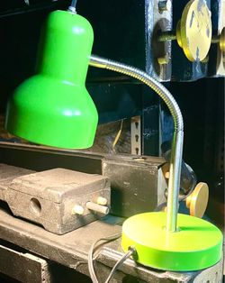 Green desk lamp