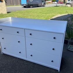 IKEA Hauga  Dresser, 6 Drawers, White, Good Shape, Delivery