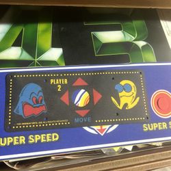 Pac-Man Control Panel Overlay Arcade Part