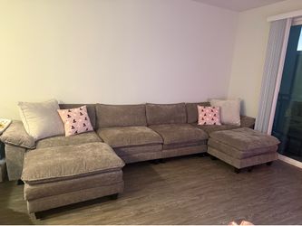 4 Cushion U Shape Sofa