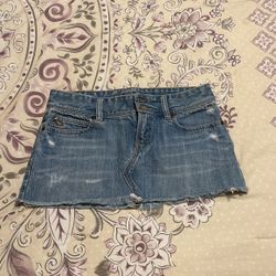 vintage abercrombie jean skirt SIZE 0