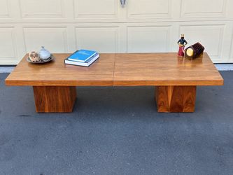 Mid century John Keal brown saltman coffee table/ bench