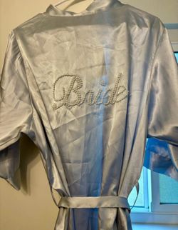 David’s Bridal Blue Robe