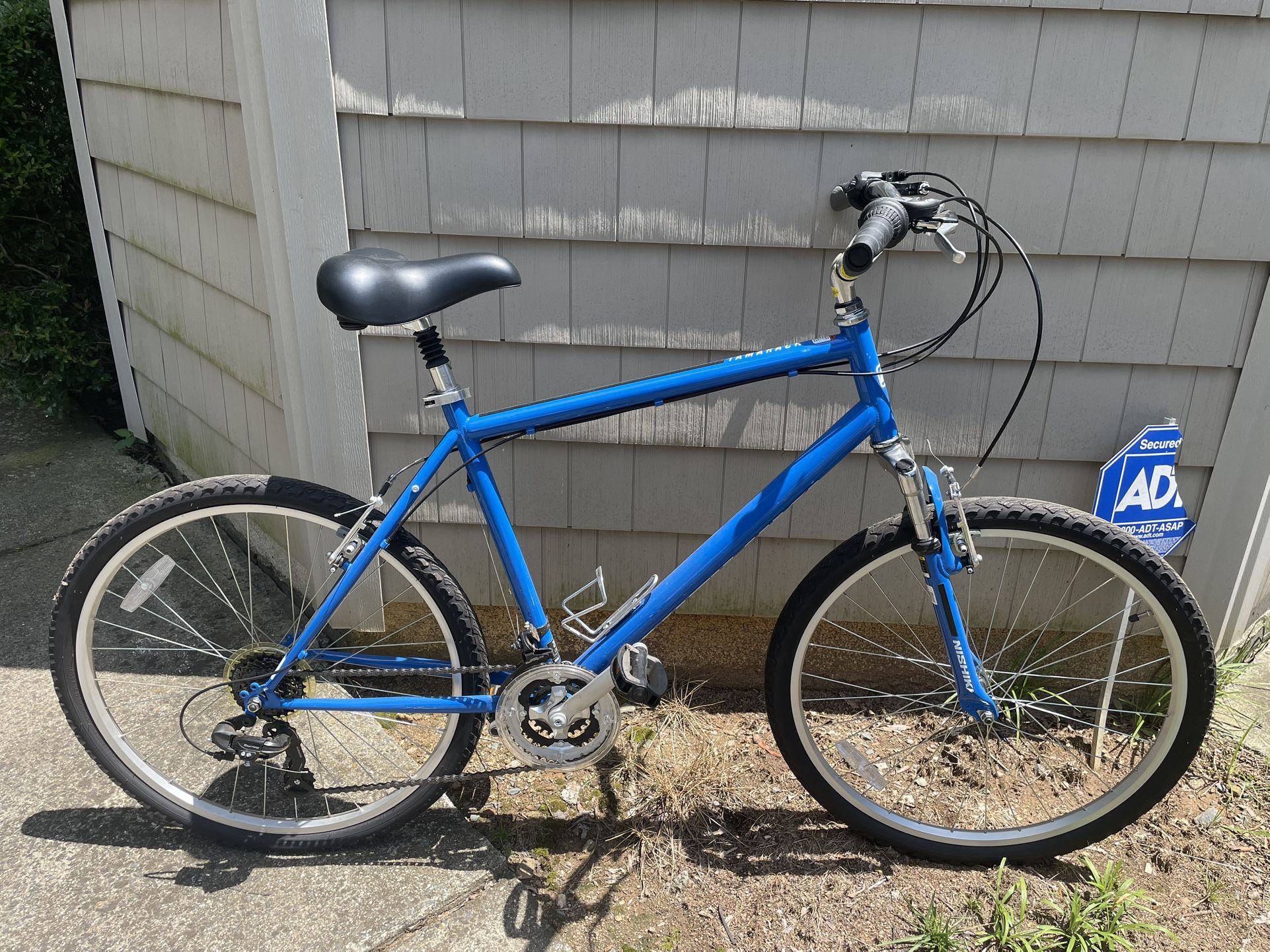 Nishiki Men’s Tamarack Comfort Bike + floor Air Pump – $120