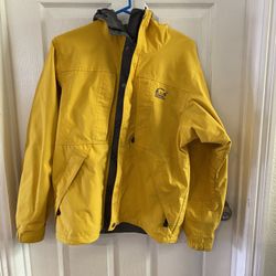 Sorel Men Yellow Omni-Tech Waterproof Jacket & Pants Snap Button Combo. 