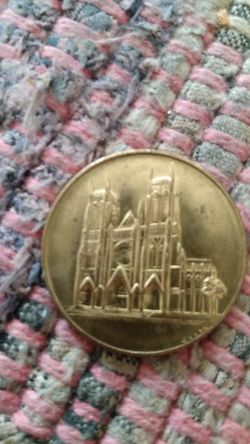 The cathedral church of st.john the Divine new York souvenir coin 1940s ya'll